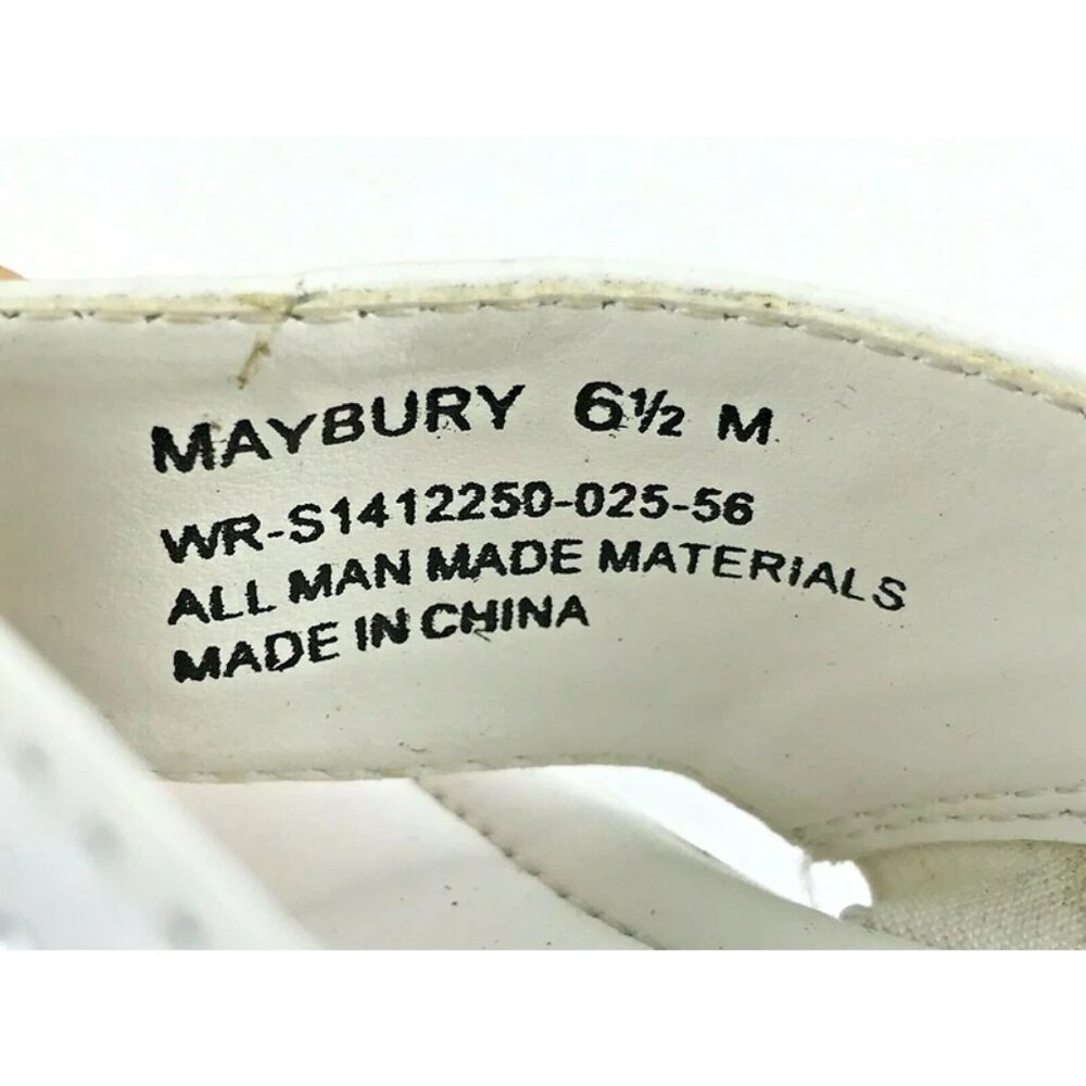Laura Ashley Womens Maybury S1412250 White Brown Slide Sandals‎ Size US 6.5 M - Picture 9 of 9